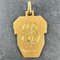Französischer Vintage Holy Saint Christopher Anhänger aus 18 Karat Gelbgold, 1930er 3