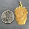 Französischer Vintage Holy Saint Christopher Anhänger aus 18 Karat Gelbgold, 1930er 10