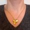 French Clover 18k Yellow Gold Pearl Diamond Pendant Brooch, 1890s 4