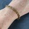 18 Karat Yellow Gold Textured Cable Link Bracelet, 1960s 5