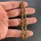 18 Karat Yellow Gold Textured Cable Link Bracelet, 1960s 8