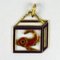 Colgante de carpa Koi francés esmaltado de oro amarillo de 18 kt, años 20, Imagen 4