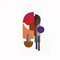 Red Dot Purple Dot Skulptur von Tilde Grynnerup 1