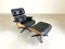 Set of Black Lounge Chair with Ottoman by Charles and Ray Eames for Vitra, 2010s, Image 4