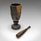 Vintage English Walnut Mortar and Pestle, 1970s 2