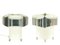 Chrome-Plated & White Painted Italian Night Lights, 1960s, Set of 2, Image 1