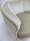Geschwungenes skandinavisches modernes Art Deco Bananensofa aus beigem Samt-Velours, Dänemark, 1940er 7