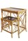 Mid-Century Bamboo and Rattan Nesting Tables, Spain, 1960s, Set of 2 4