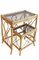 Mid-Century Bamboo and Rattan Nesting Tables, Spain, 1960s, Set of 2 10