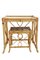 Mid-Century Bamboo and Rattan Nesting Tables, Spain, 1960s, Set of 2 5