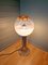 Lampada da terra in metallo cromato con globo in vetro lattiginoso di Mazzega, anni '70, Immagine 3
