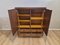 Brutalist Bar Cabinet in Dark Brown Wood, 1980s, Image 5