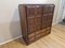 Brutalist Bar Cabinet in Dark Brown Wood, 1980s, Image 2
