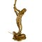 Lámpara Lady modernista de bronce de Ferville Suan para Degué, Francia, década de 1900, Imagen 8