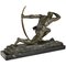 Pierre Le Faguays, Art Deco Sculpture of Athlete with Bow, 1930, Bronze on Marble Base 7
