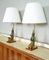 Lampes de Bureau Bouddha Teppanom Thai en Laiton Doré style Mont, Belgique, Set de 2 3