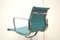 Turquoise EA108 Aluminum Office Chairs by Charles & Ray Eames for Vitra, 1980s, Set of 4 6