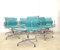 Turquoise EA108 Aluminum Office Chairs by Charles & Ray Eames for Vitra, 1980s, Set of 4, Image 2