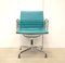 Turquoise EA108 Aluminum Office Chairs by Charles & Ray Eames for Vitra, 1980s, Set of 4 11