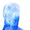 Escultura de busto femenino de cristal de Murano con reflejos azules de YourMurano, Imagen 2