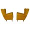 Midcentury Modern Italian Living Room Set in Velvet from Isa Bergamo, 1950, Set of 3, Image 6
