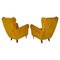 Midcentury Modern Italian Living Room Set in Velvet from Isa Bergamo, 1950, Set of 3, Image 9