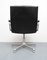 Black Leather Office Chair from Girsberger, 1970s, Image 6