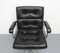 Black Leather Office Chair from Girsberger, 1970s, Image 8