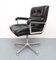 Black Leather Office Chair from Girsberger, 1970s 3