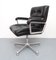 Black Leather Office Chair from Girsberger, 1970s, Image 3