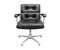 Black Leather Office Chair from Girsberger, 1970s, Image 1