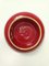 Spheric Red Glazed Ceramic Ashtray from Gabbianelli, Italy, 1970s 10
