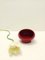 Spheric Red Glazed Ceramic Ashtray from Gabbianelli, Italy, 1970s 4