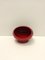 Spheric Red Glazed Ceramic Ashtray from Gabbianelli, Italy, 1970s 6