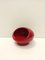 Spheric Red Glazed Ceramic Ashtray from Gabbianelli, Italy, 1970s 5