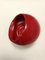 Spheric Red Glazed Ceramic Ashtray from Gabbianelli, Italy, 1970s 7