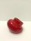 Spheric Red Glazed Ceramic Ashtray from Gabbianelli, Italy, 1970s 9