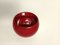 Spheric Red Glazed Ceramic Ashtray from Gabbianelli, Italy, 1970s 8