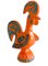 Orange & Grüner Keramik Hahn von Aldo Londi für Bitossi, Italien, 1960er 9