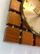Mid-Century Square Teak and Golden Clock from Diehl, Germany, 1970s, Image 3