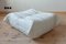 Poltrona Togo in pelle bianca, pouf e divano a tre posti di Michel Ducaroy per Ligne Roset, set di 3, Immagine 6
