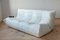 Poltrona Togo in pelle bianca, pouf e divano a tre posti di Michel Ducaroy per Ligne Roset, set di 3, Immagine 15