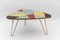 Colorful Mosaic and Brass Coffee Table, Italy, 1950s 2