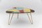 Colorful Mosaic and Brass Coffee Table, Italy, 1950s 1