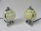 Vintage Art Deco Nachttischlampen aus Chrom & Beigefarbenem Glas, 2er Set 3