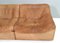Set of DS46 Cognac Buffalo Leather Sectional Sofa from De Sede, 1976, Image 10