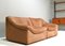Set of DS46 Cognac Buffalo Leather Sectional Sofa from De Sede, 1976, Image 2