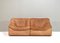 Set of DS46 Cognac Buffalo Leather Sectional Sofa from De Sede, 1976, Image 5