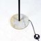 Lampada da terra Space Age in alluminio e metallo laccato nero, Italia, anni '60, Immagine 2