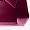Rafaella Chaise Sofa in Burgundy Velvet with Purple Trim from Biosofa 2